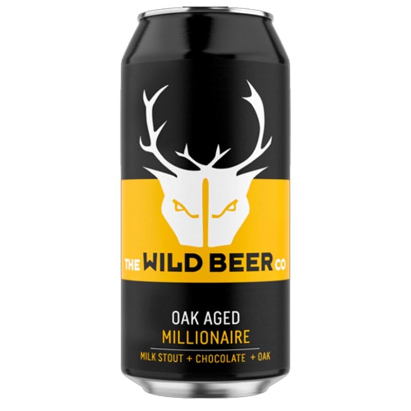 WILD BEER CO. Oak Aged Millionaire (Milk Stout,Chocolate & Oak) 440ml CAN 4.7%abv Image