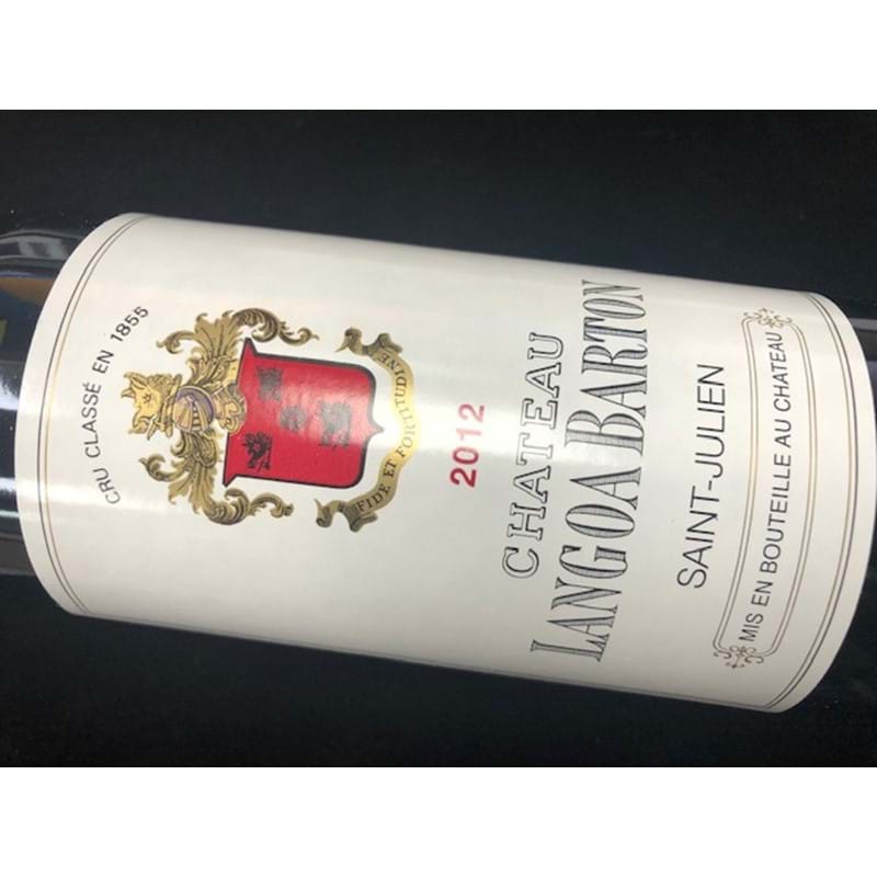 CHATEAU LANGOA BARTON 3ieme Cru Classe Saint-Julien 2012 Bottle/ck Image