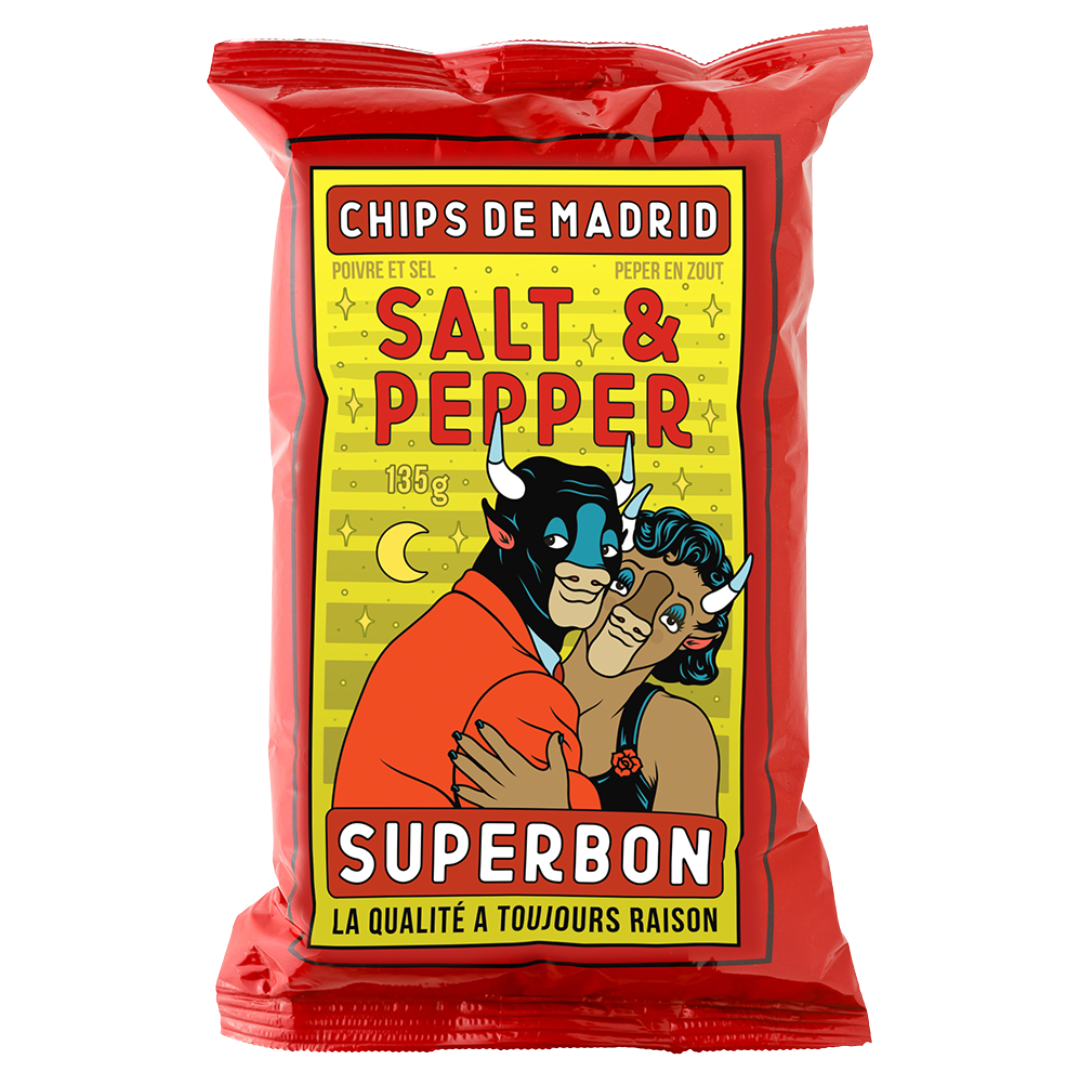 SUPERBON Chips de Madrid 'Salt & Pepper' Crisps (135g) VGN/GF Image
