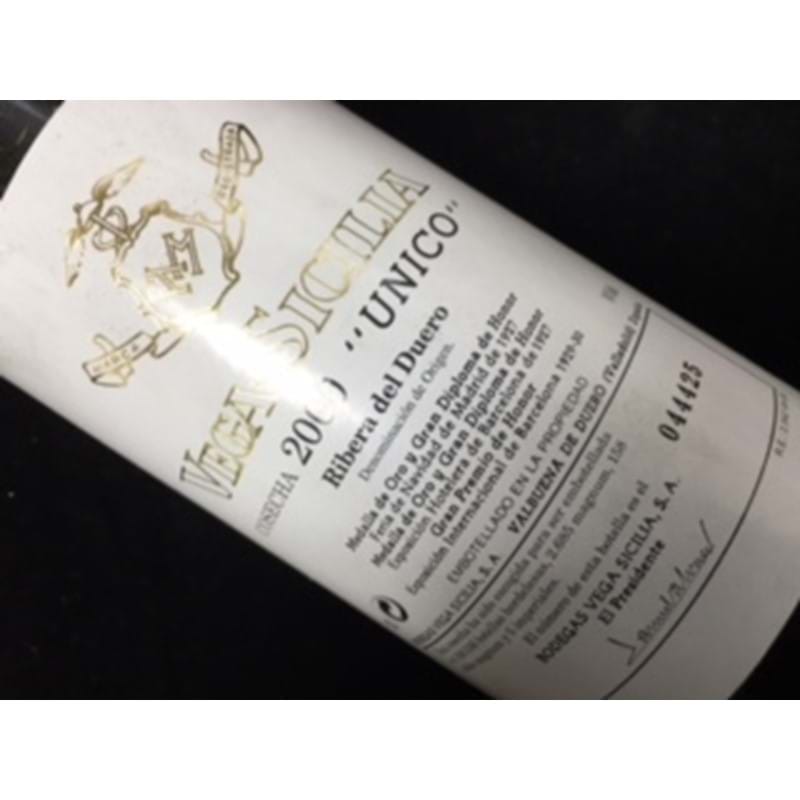 VEGA SICILIA Unico - Ribera del Duero 2000 Bottle - NO DISC Image