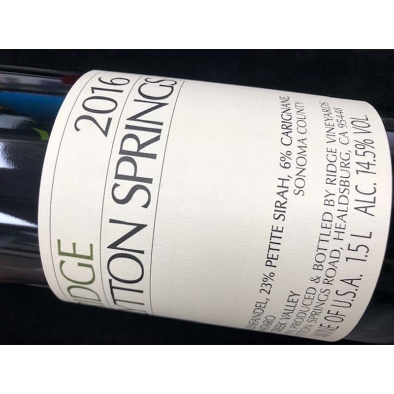 RIDGE Lytton Springs 2016 MAGNUM (69% Zinfandel, 23% Petite Syrah) (los) Image