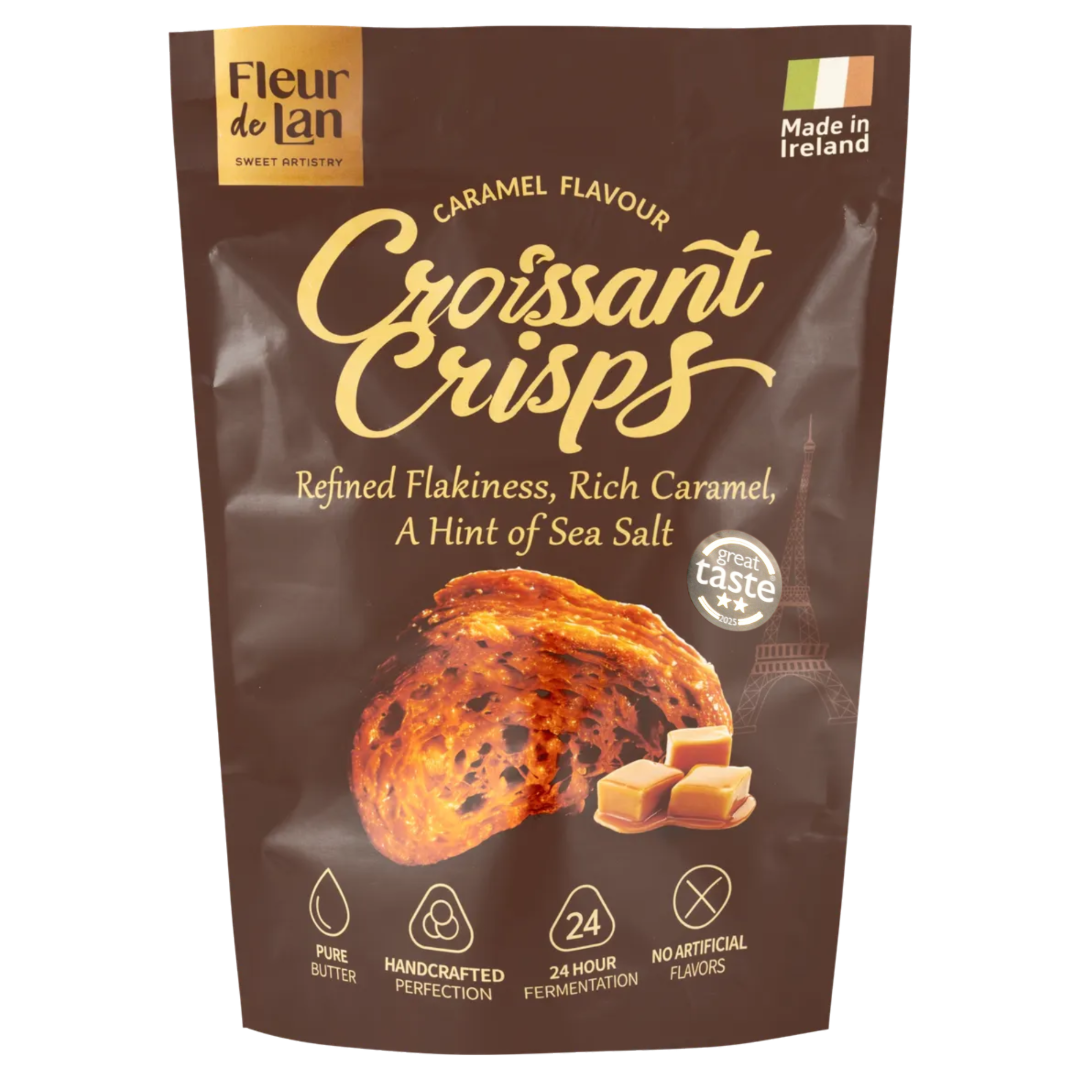 FLEUR DE LAN Handmade 'Croissant Crisps' Bag (70g) EACH VEG/NAT Image