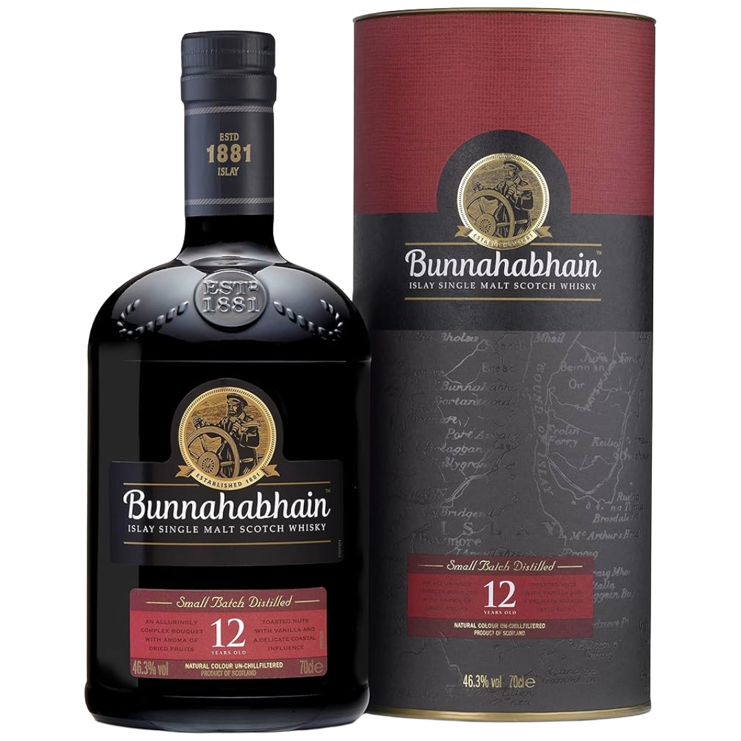 BUNNAHABHAIN 12 Year Old Unpeated Isle of Islay Single Malt Whisky Bottle (70cl) 46.3%abv Image