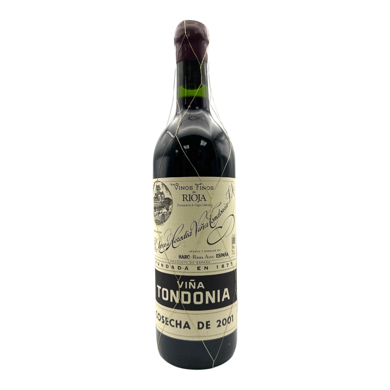 R. LOPEZ DE HEREDIA Rioja Tinto 'Vina Tondonia' Gran Reserva DOCa 2001 Bottle Image