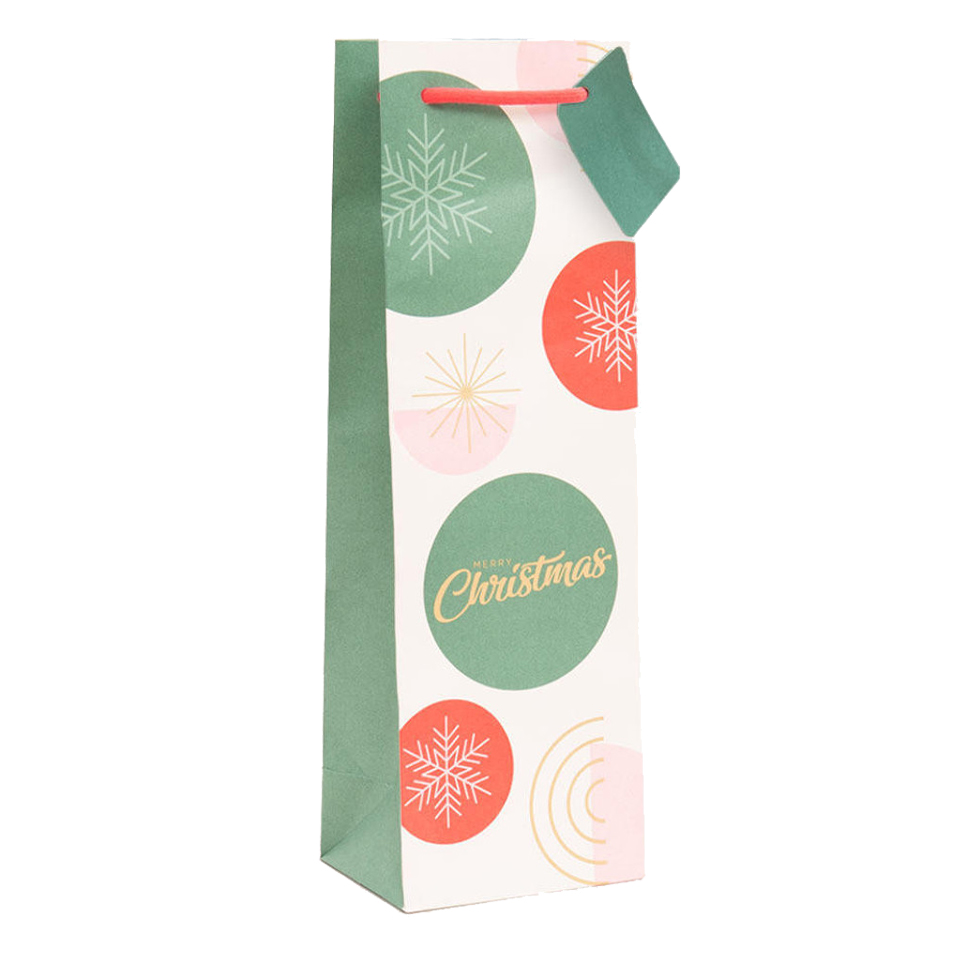 1 BOTTLE BAG 'Christmas Snowflake' Each (B23SFL) (los) Image