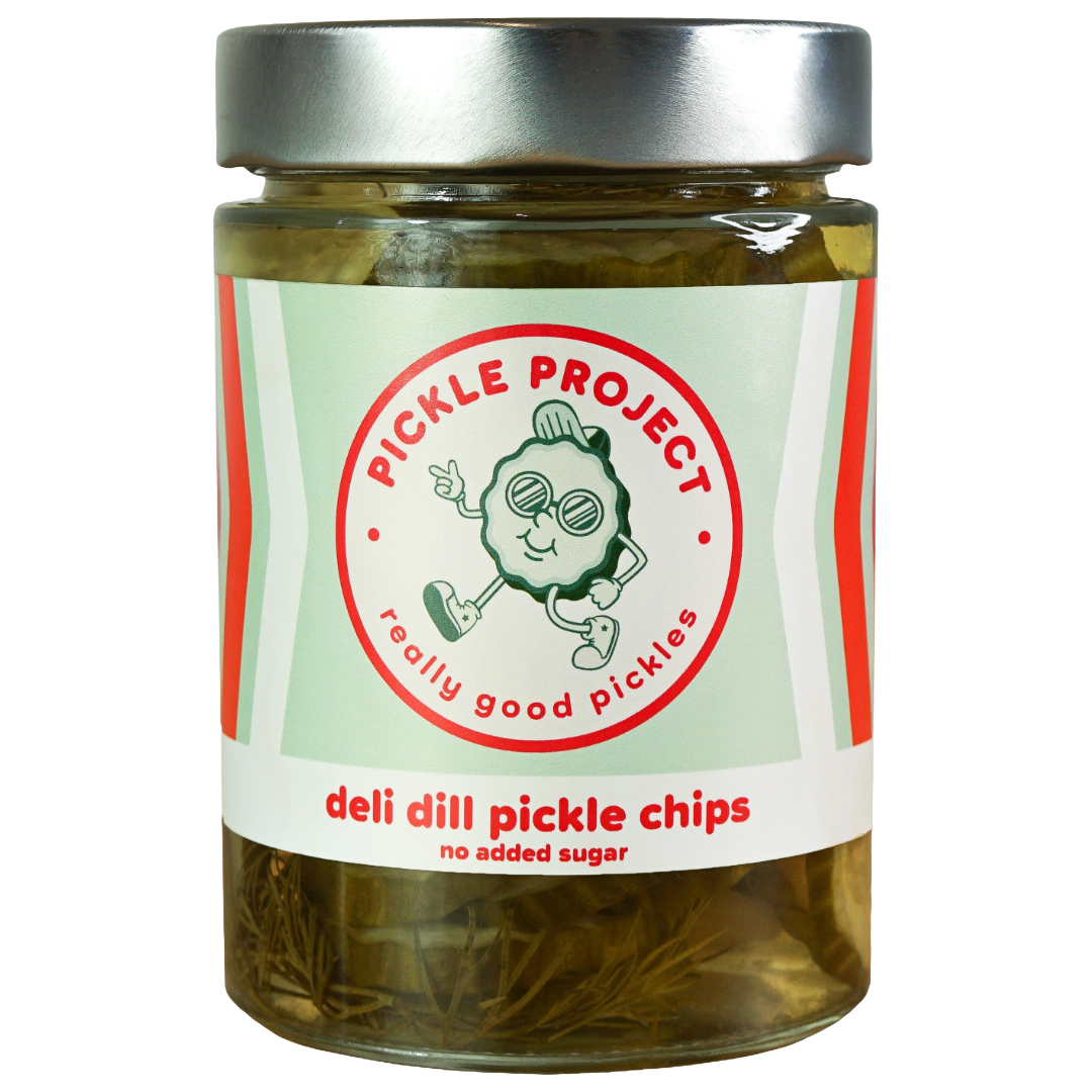 PICKLE PROJECT 'Really Good Pickles' Deli Dill Pickle Chips Jar (500g) EACH VGN Image
