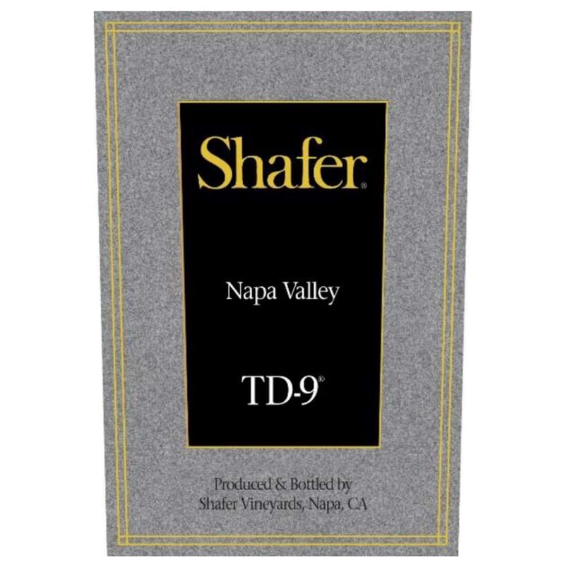 SHAFER TD-9 (Merlot/Cabernet/Malbec) 2018 CASE x 12 Bottles - PRE-RELEASE Image