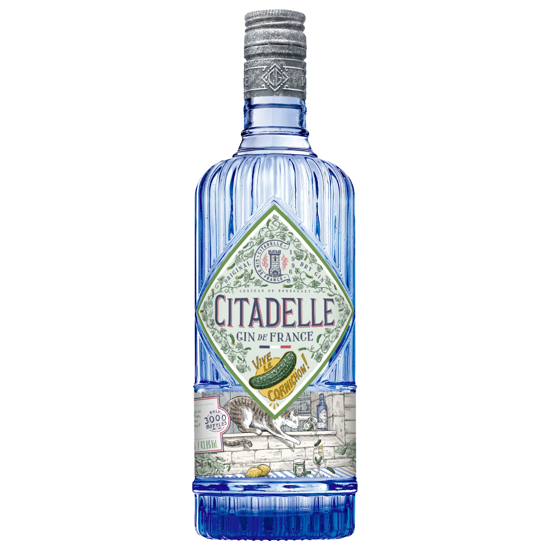 CITADELLE Gin de France 'Vive Le Cornichon!' from Chateau de Bonbonnet Bottle (70cl) 43.8%abv Image