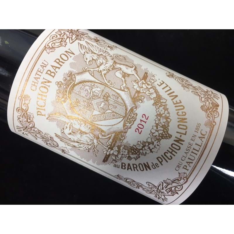 CHATEAU PICHON-LONGUEVILLE-BARON 2ieme Cru Classe Pauillac 2012 Bottle -NO DISC Image