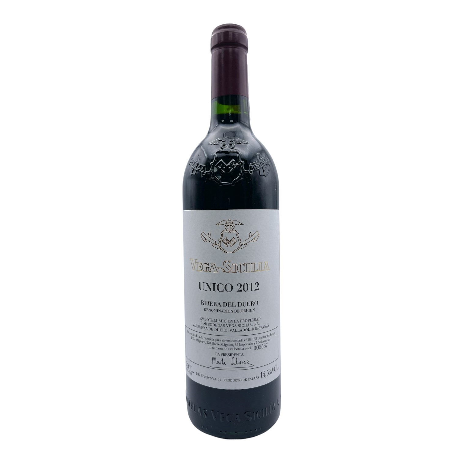 VEGA SICILIA Unico Gran Reserva 2012 Bottle Image