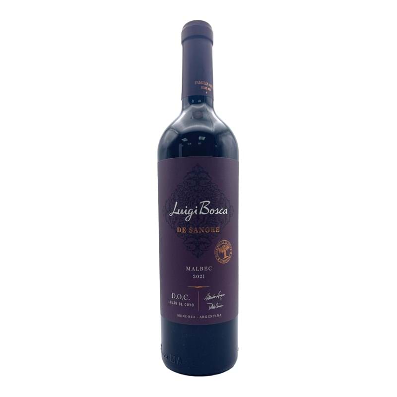 LUIGI BOSCA Malbec 'De Sangre' Single Vineyard DOC - Luján de Cuyo, Mendoza 2021 Bottle/nc Image