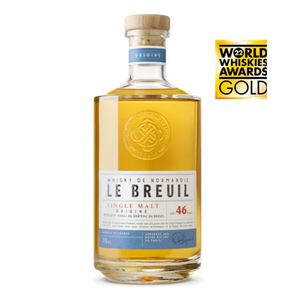 LE BREUIL 'Origine' 3 Year Old French Single Malt Whisky by Chateau du Breuil Bottle (70cl) 46%abv (los) Image