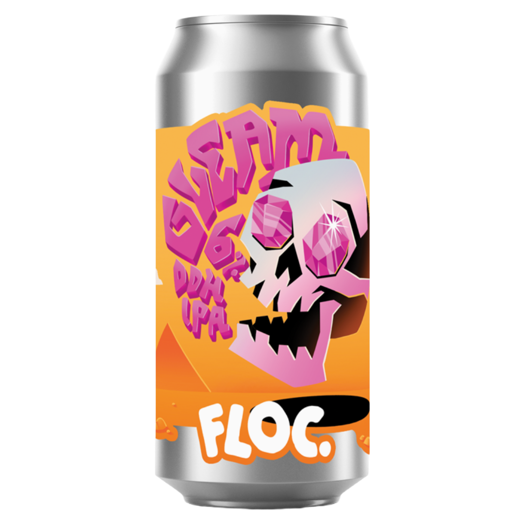 FLOC BREWING. 'Gleam' DDH Indian Pale Ale CAN (440ml) 6%abv VGN Image
