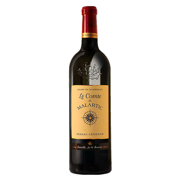 CHATEAU MALARTIC-LAGRAVIERE 'Comte de Malartic' Rouge Pessac-Leognan 2019 Bottle Image