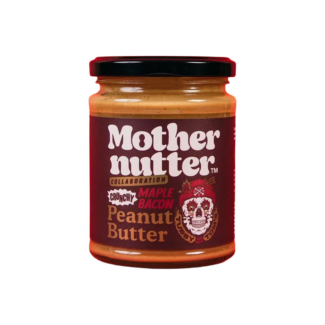 MOTHERNUTTER 'Maple & Bacon' Peanut Butter Jar (280g) (Christmas) Image