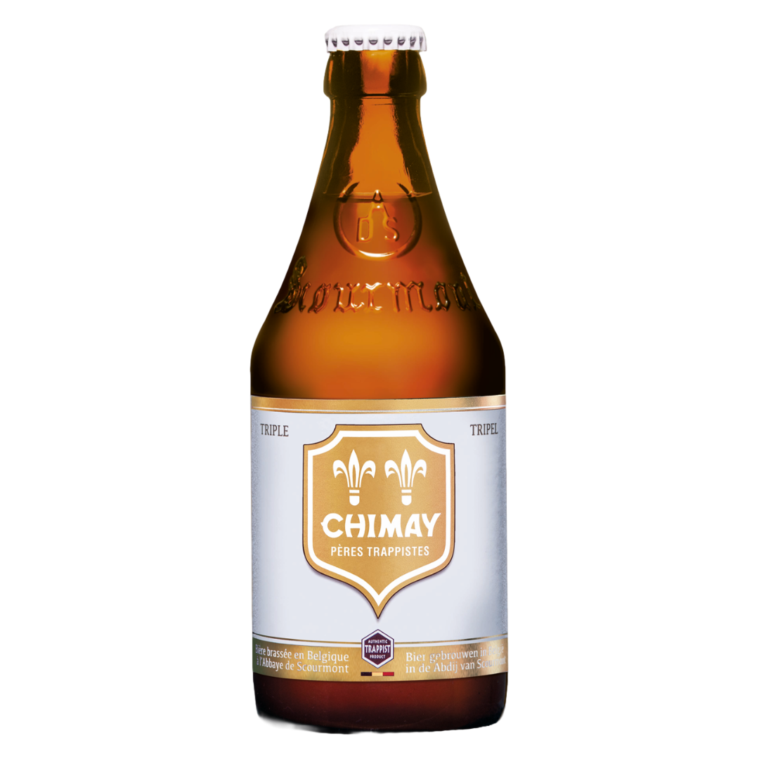 ABBAYE DE SCOURMONT 'Chimay' Belgian Tripel Bottle (330ml) 8%abv Image