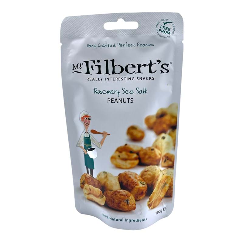 MR FILBERTs Rosemary Sea Salt Peanuts 100g Bag Image