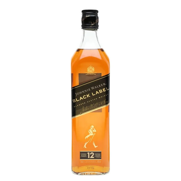 JOHNNIE WALKER 12 Year Old 'Black Label' Blended Scotch Whisky Bottle (70cl) 40%abv Image