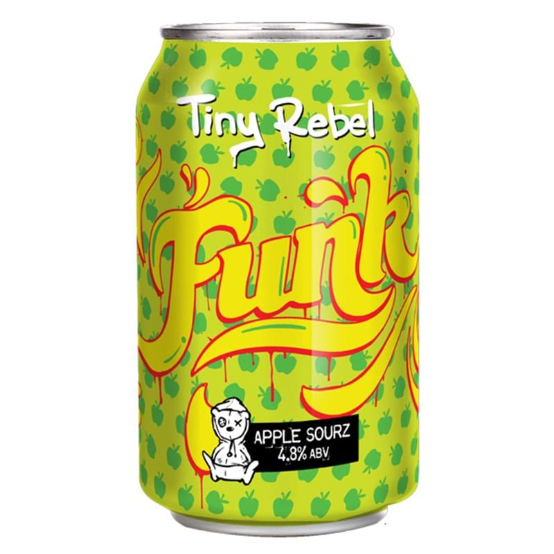 TINY REBEL Funk Apple Sourz CAN (330ml) 4.8%abv (BBE 10/21) Image