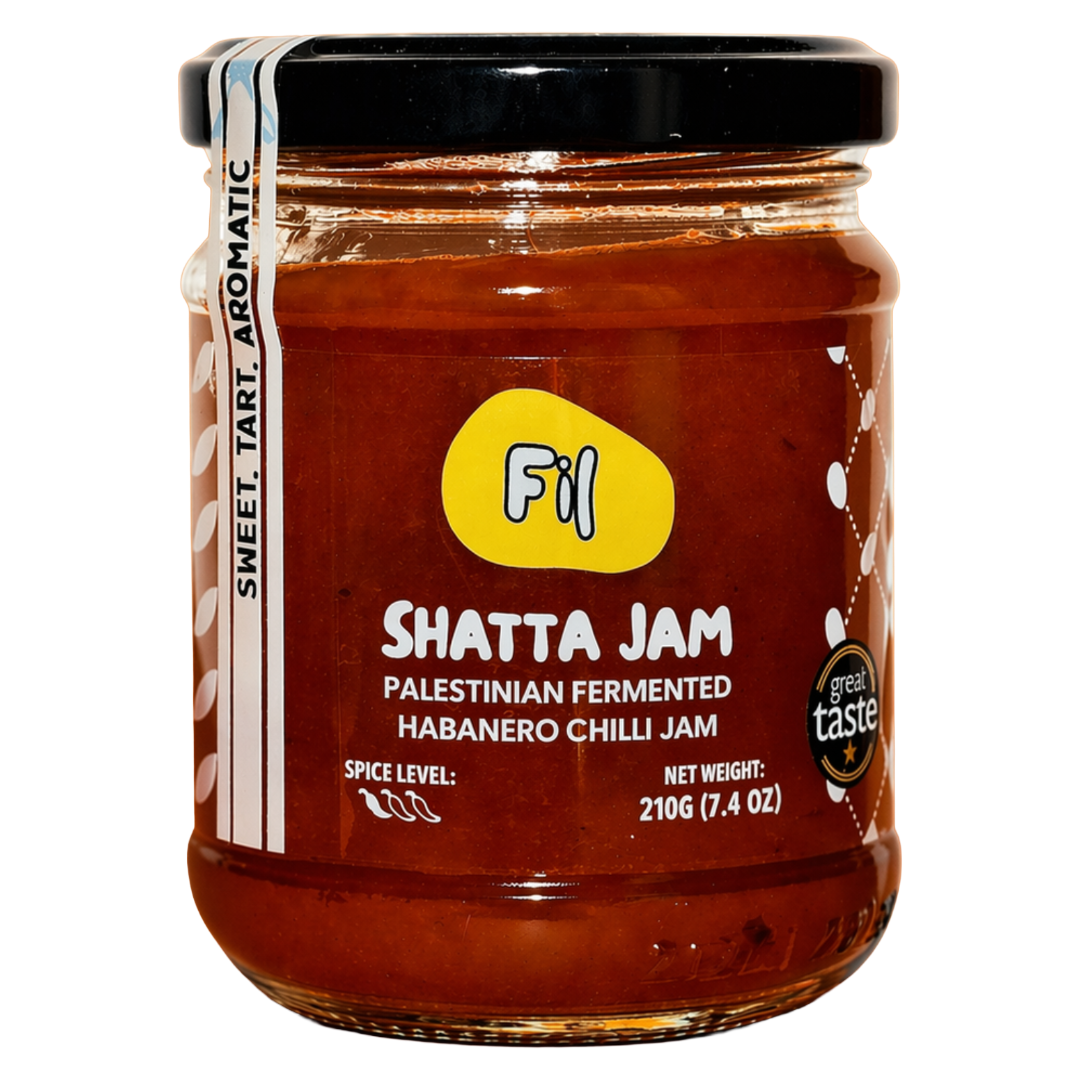 FIL 'Get Your Fil' Shatta Jam (Palestinian Chilli) Jar (210g) GF/VGN Image