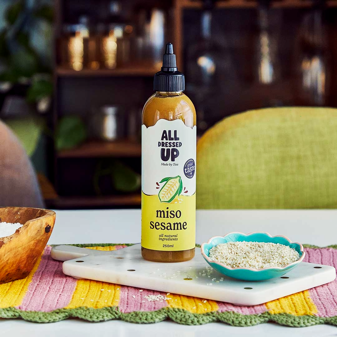 ALL DRESSED UP 'Miso & Sesame' Dressing Squeezy Bottle (250ml) EACH GF Image