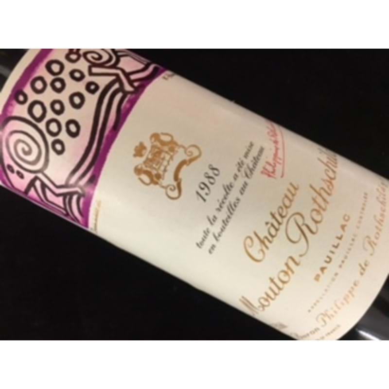 CHATEAU MOUTON ROTHSCHILD 1er Grand Cru Classe 1988 Bottle (rtc) Image