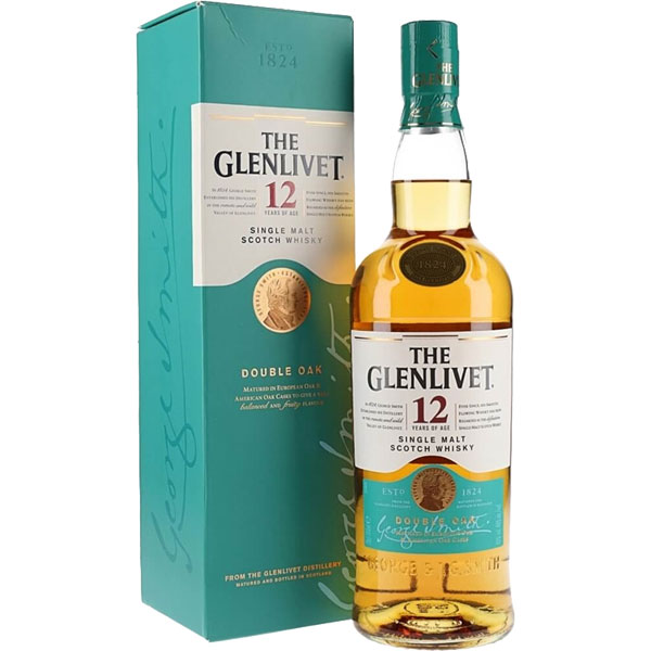 THE GLENLIVET 12 Year Old 'Double Oak' Speyside Single Malt Scotch Bottle (70cl) 40%abv Image