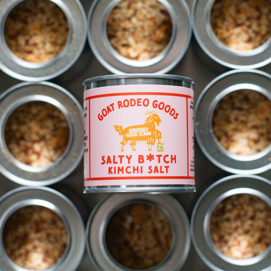 GOAT RODEO GOODS 'Salty B*tch' Kimchi Salt Spice Blend Tin (65g) Image