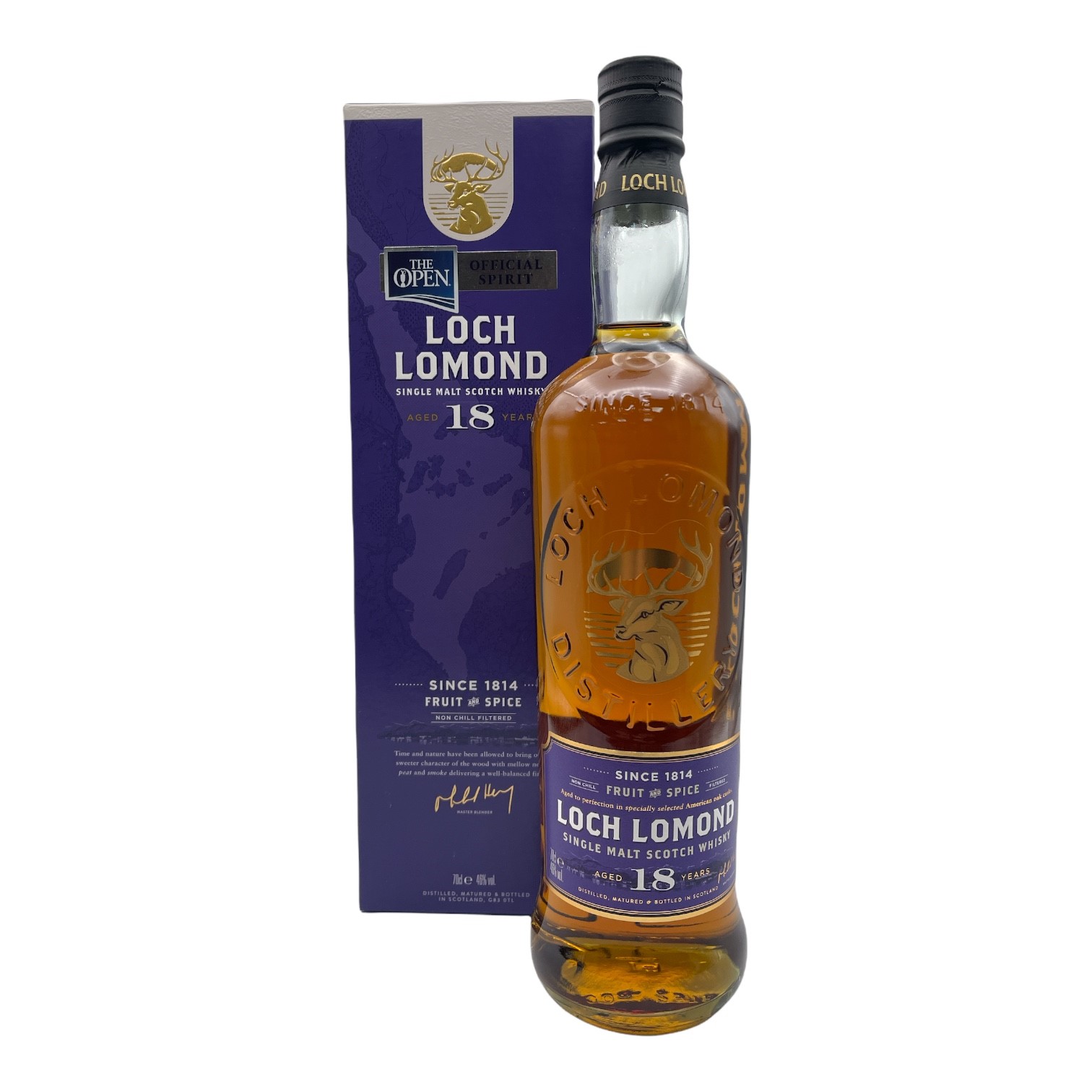 LOCH LOMOND 18 Year Old Single Highland Malt Whisky Bottle (70cl) 46%abv Image