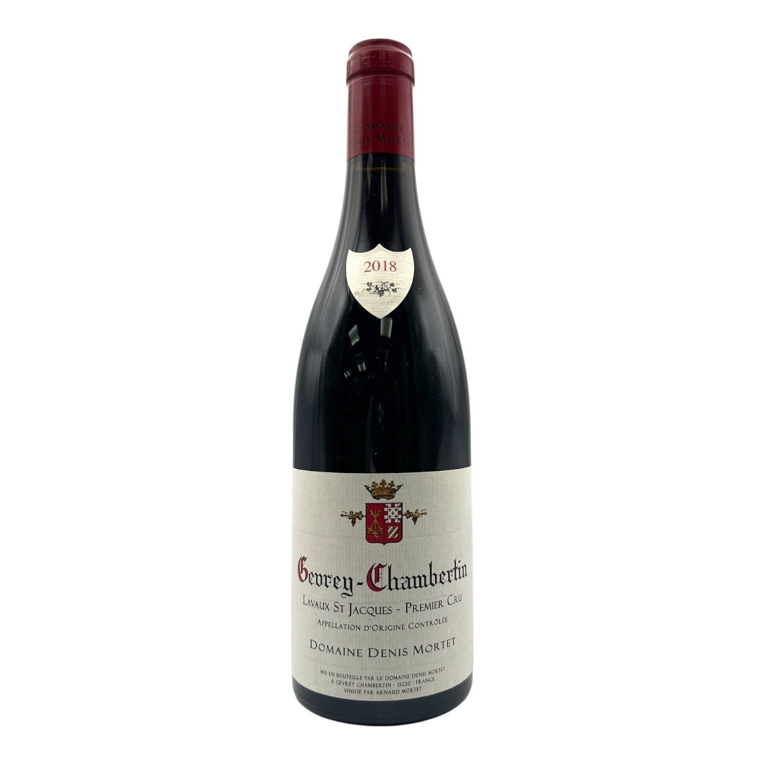 DOMAINE DENIS MORTET Gevrey-Chambertin 1er Cru Lavaux Saint-Jacques 2018 Bottle Image