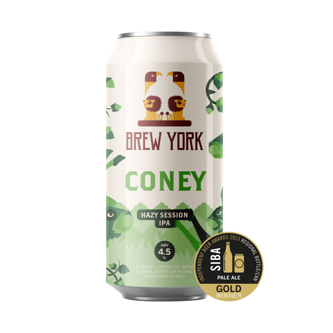 BREW YORK 'Coney' Hazy Session IPA Can (440ml) 4.5%abv Image