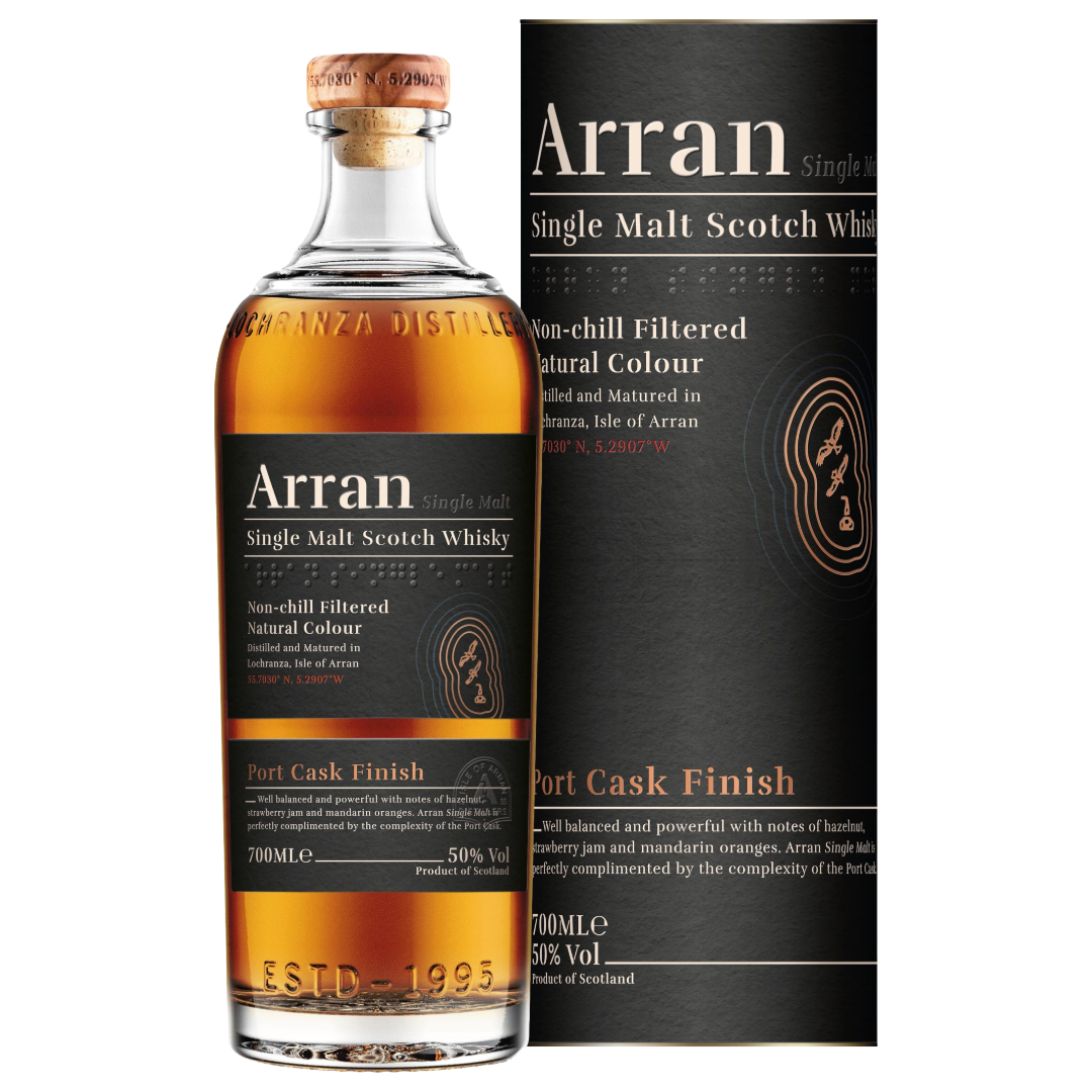 ARRAN Port Cask Finish Isle of Arran Single Malt Whisky Bottle (70cl) 50%abv Image
