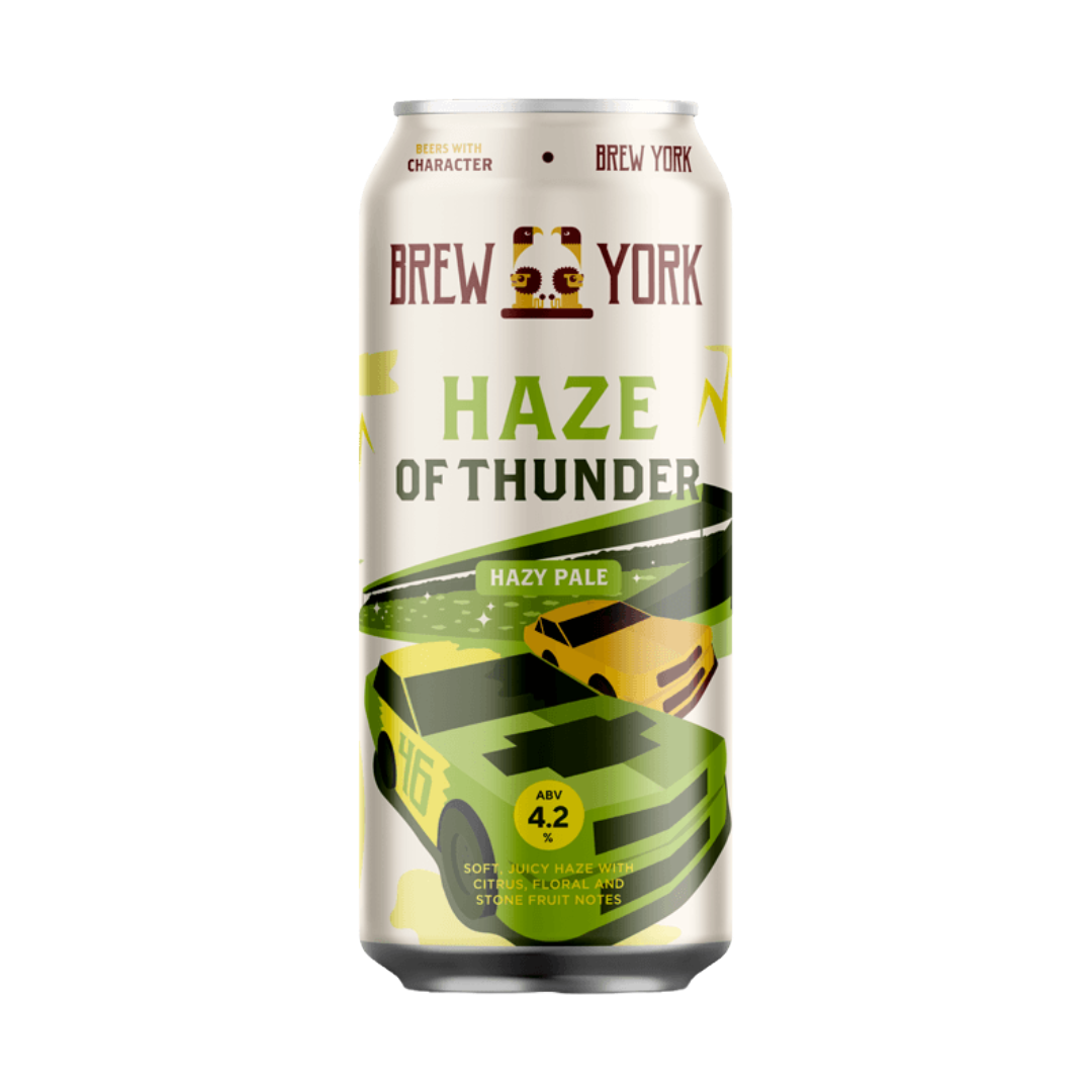 BREW YORK 'Haze of Thunder' Hazy Pale Ale Can (440ml) 4.2%abv Image