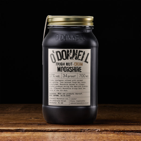 O'DONNELL 'Tough Nut' Moonshine Cream Liqueur Jar (70cl) 17%abv Image