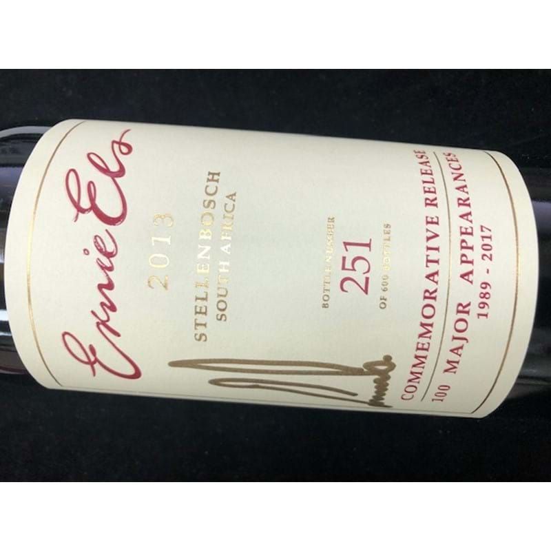 ERNIE ELS 100 Majors Commemorative Release 2013 (Shiraz/Cab) Bottle (rtc) Image