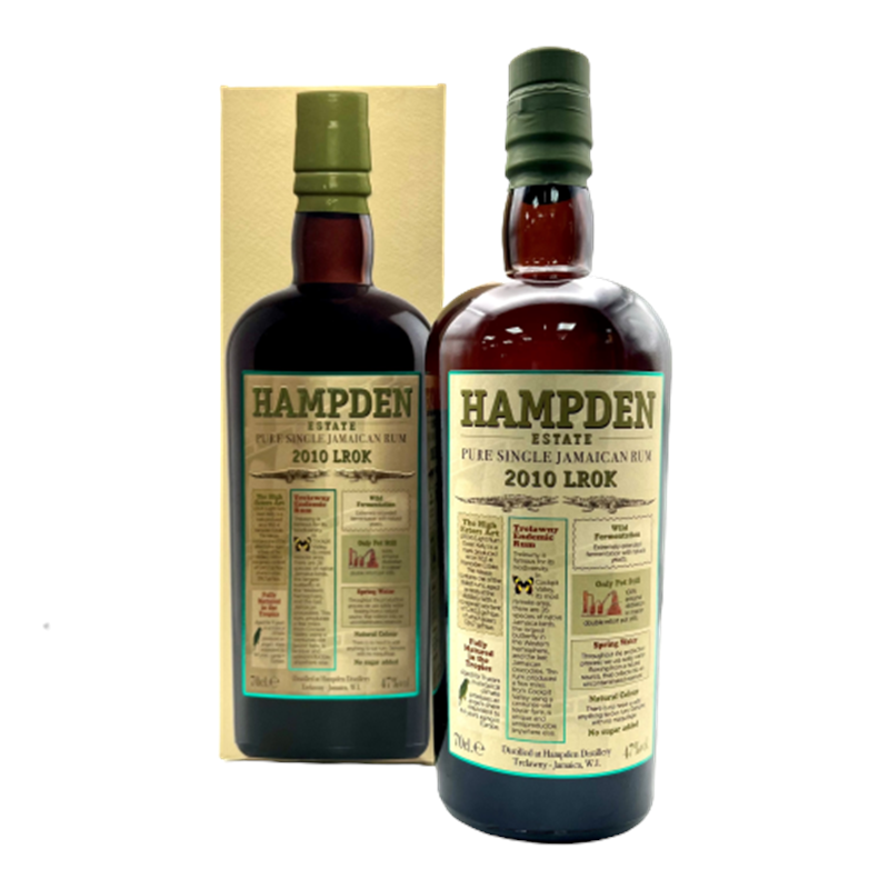 HAMPDEN ESTATE 2010 LROK Single Estate Jamaican Rum Bottle (70cl) 47%abv - NO DISCOUNT Image