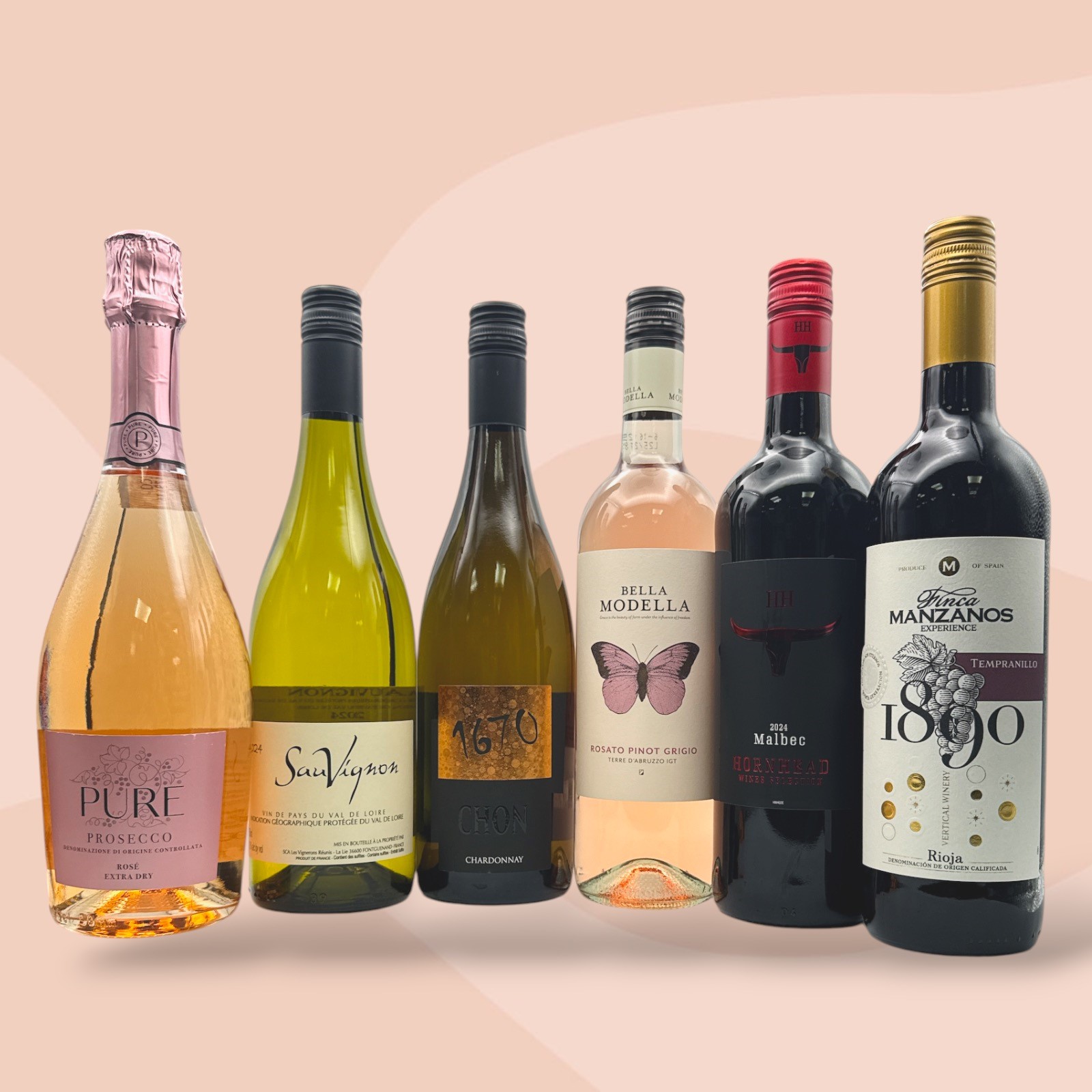 DUNELL'S WINE SELECTION Favourites under £10 Mixed Case x 6 Bottles Image