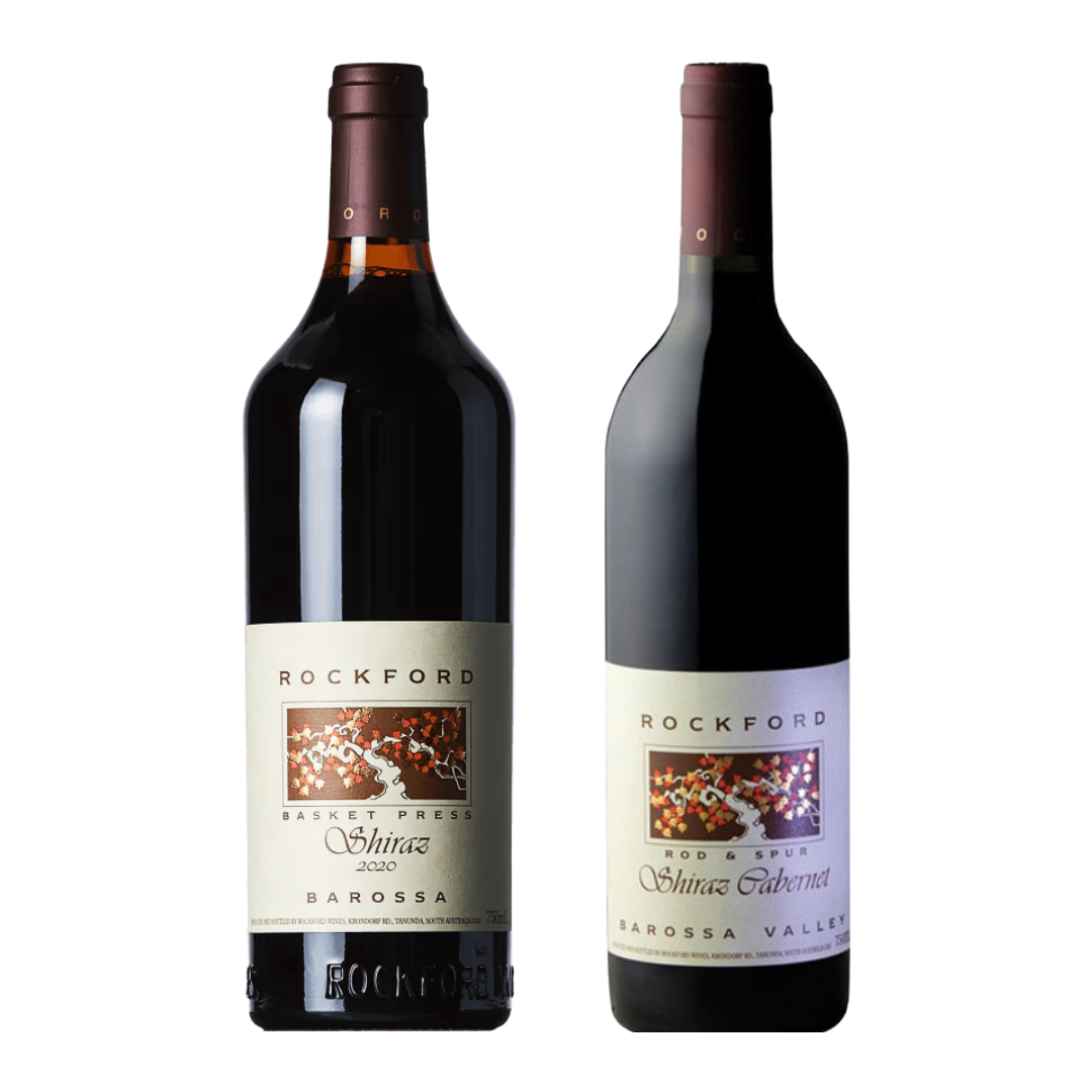ROCKFORD Basket Press Shiraz 2020 Case x 6 Bottles & Rod and Spur 2021 Case x 6 Bottles - PRE-RELEASE BUNDLE Image