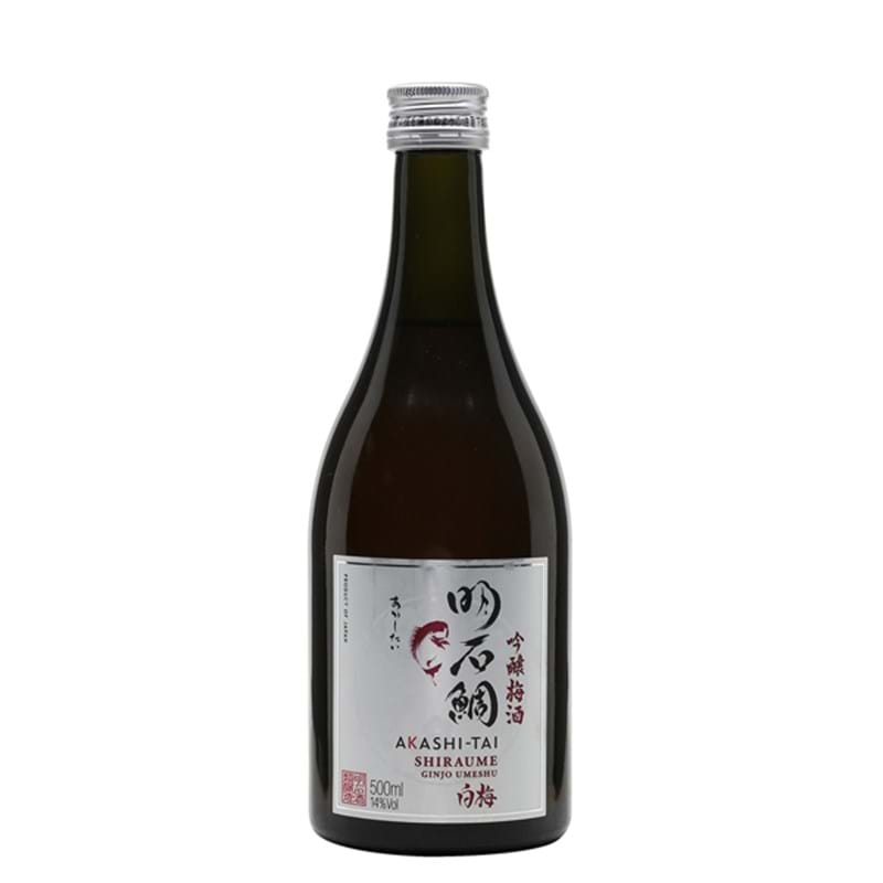 AKASHI-TAI Shiraume, Ginjo Umeshu Japanese Sake HALF LITRE (50cl) 14%abv Image