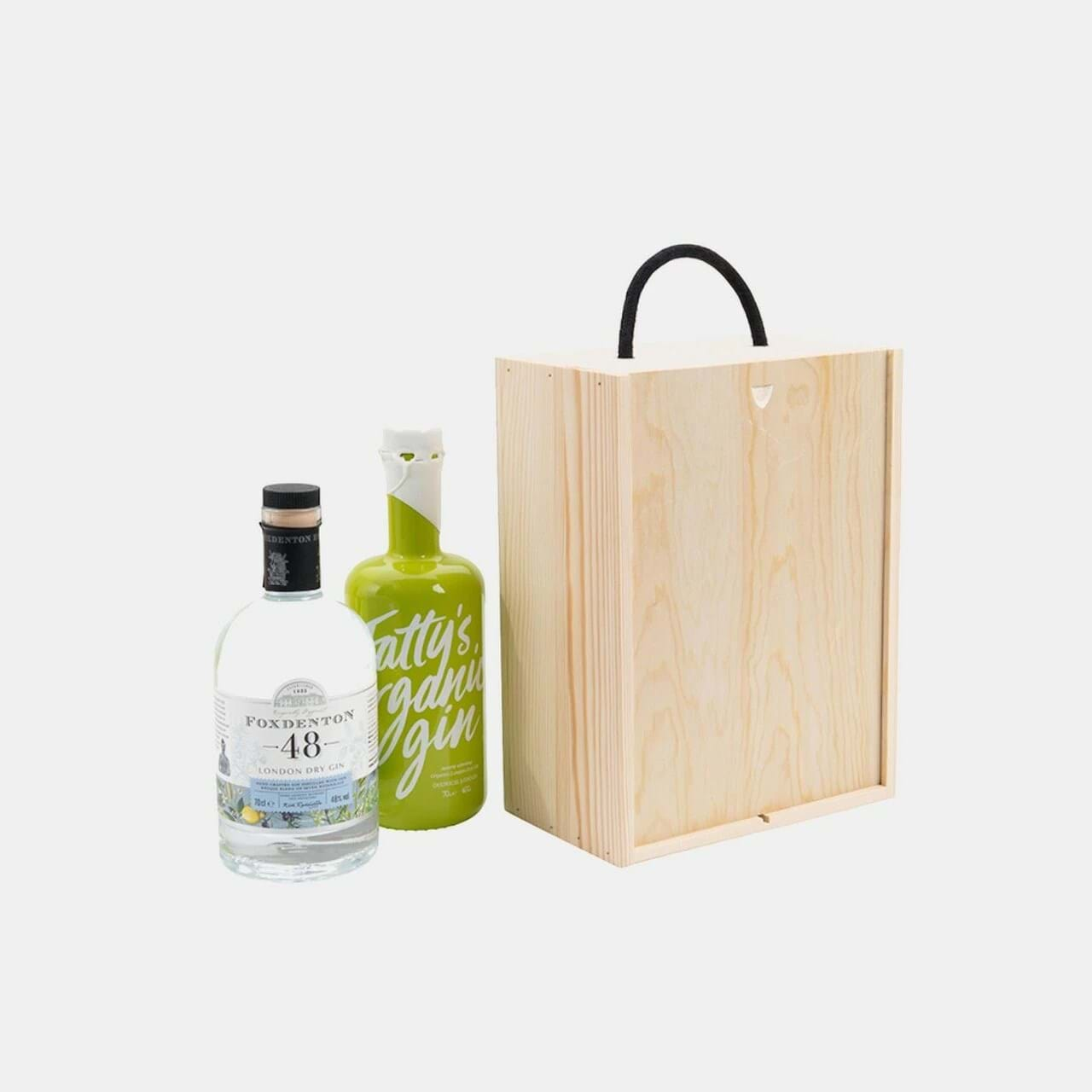 2-Bottle Wooden Gift Box