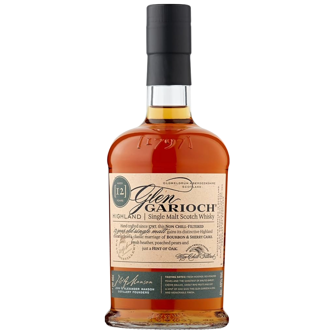 GLEN GARIOCH 12 Year Old Single Highland Malt Whisky Bottle (70cl) 48%abv (los) Image