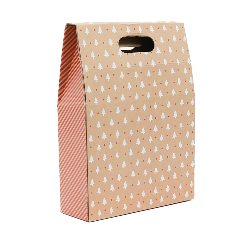 3 Bottle Gift Carton White Christmas Trees Each (C22WT3) Image