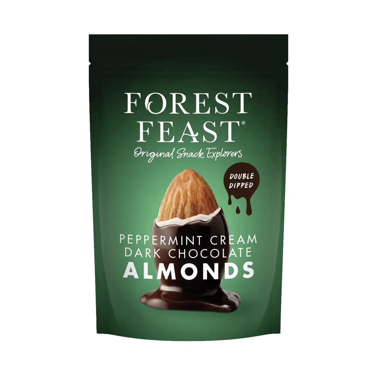 FOREST FEAST Dark Chocolate Peppermint Cream Almonds (Gluten Free) 120g Bag VEG/GF Image