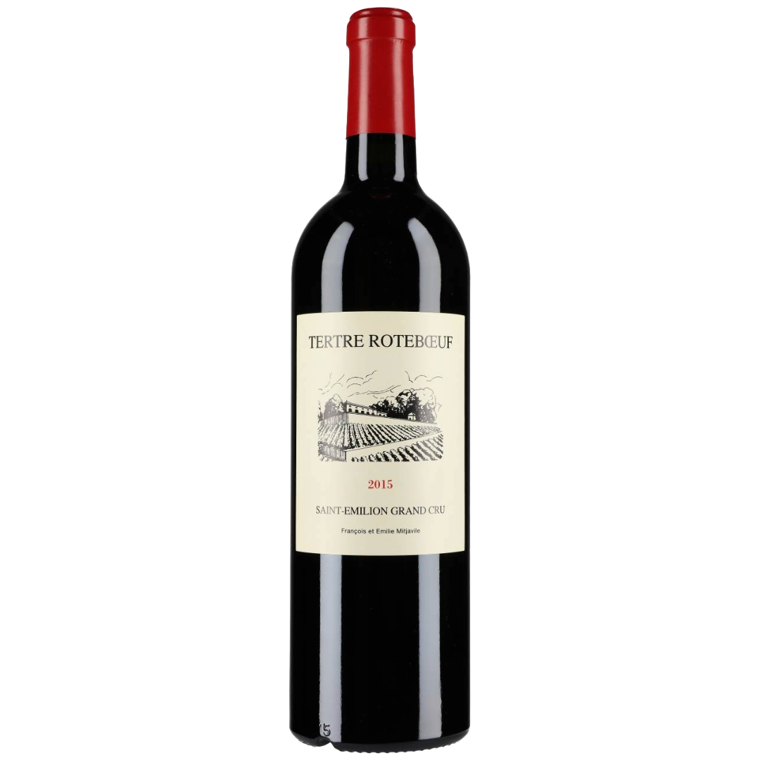 CHATEAU LE TERTRE-ROTEBOEUF Grand Cru Saint-Emilion 2015 Bottle Image