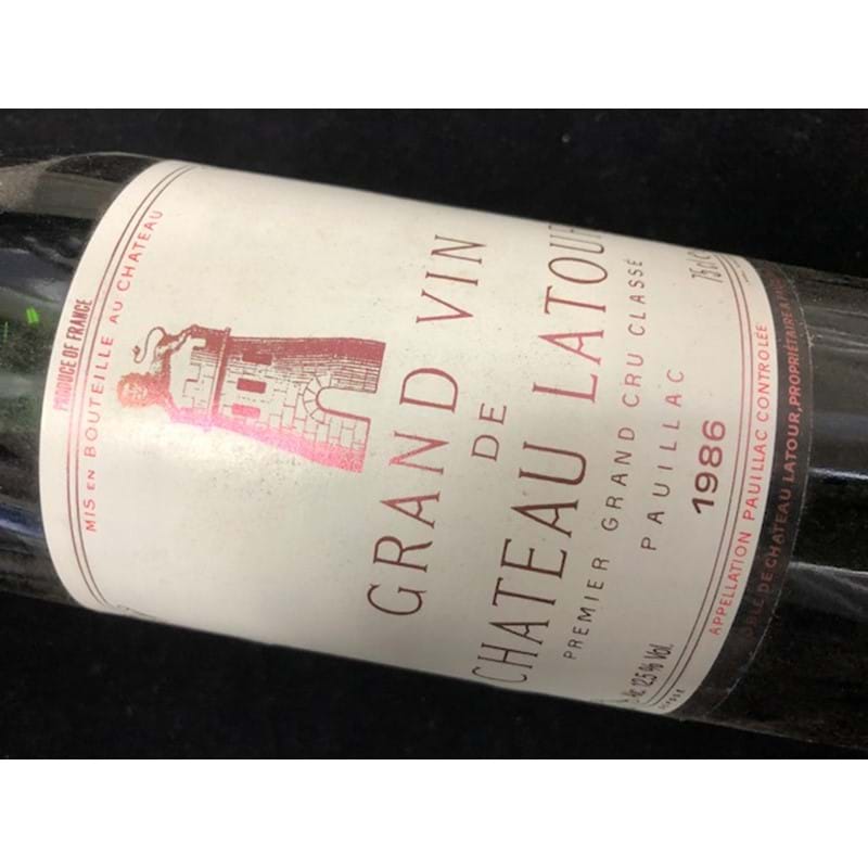 CHATEAU LATOUR 1ere Grand Cru Classe Pauillac 1986 Bottle(ck) - NO DISCOUNT Image