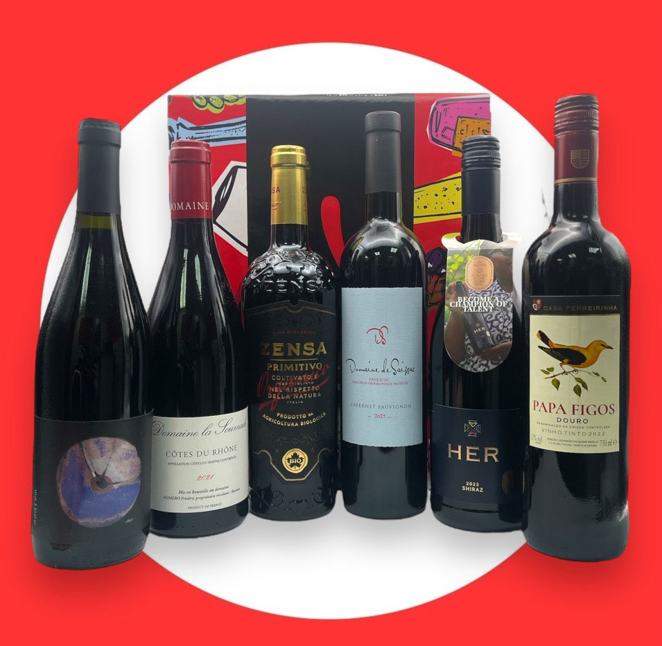 6 BIGGER STYLE RED WINES Mixed Case No.02 CARTON x 6 Bottles 2024 Dunells