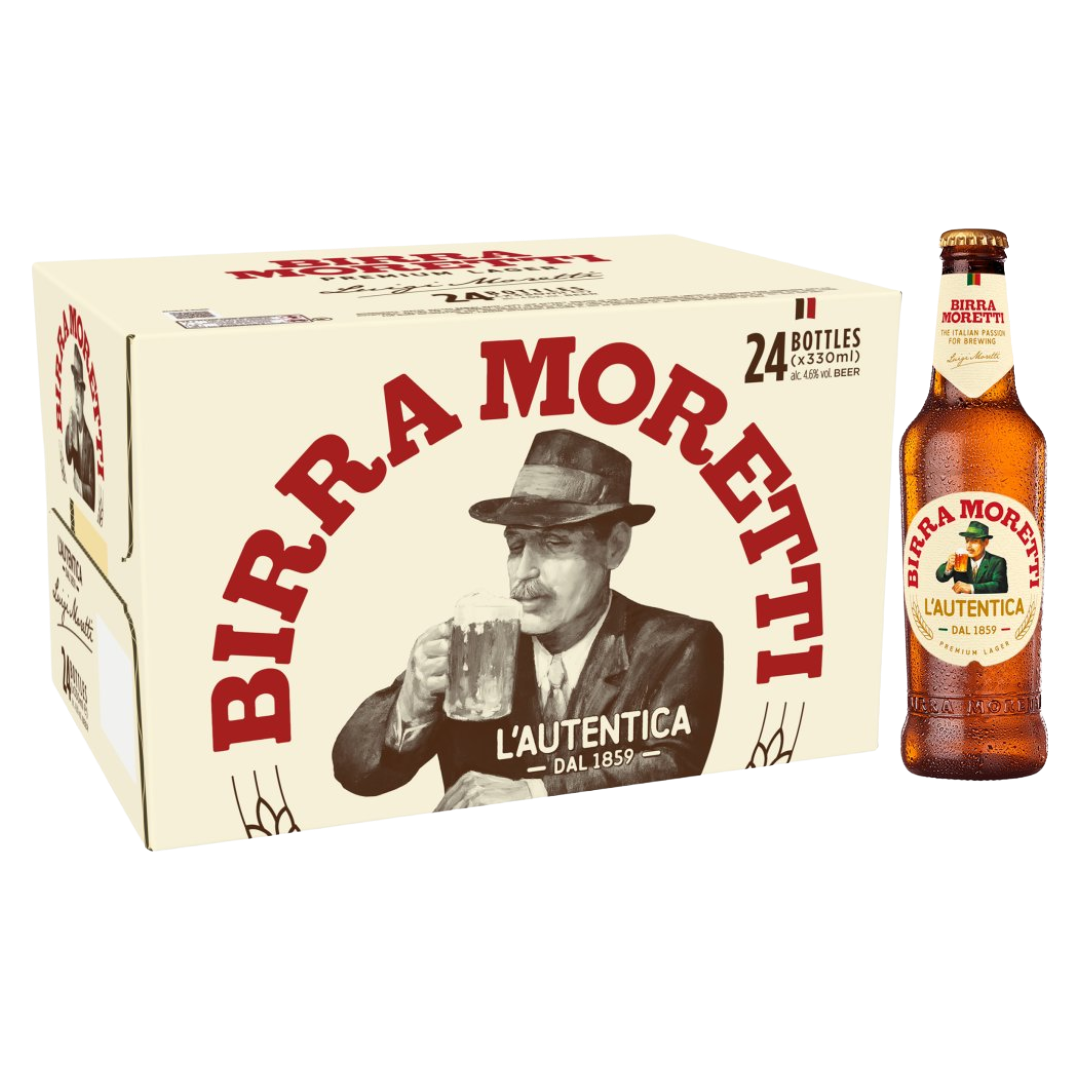 BIRRA MORETTI CASE x 24 Bottles (330ml) 4.6%abv Image