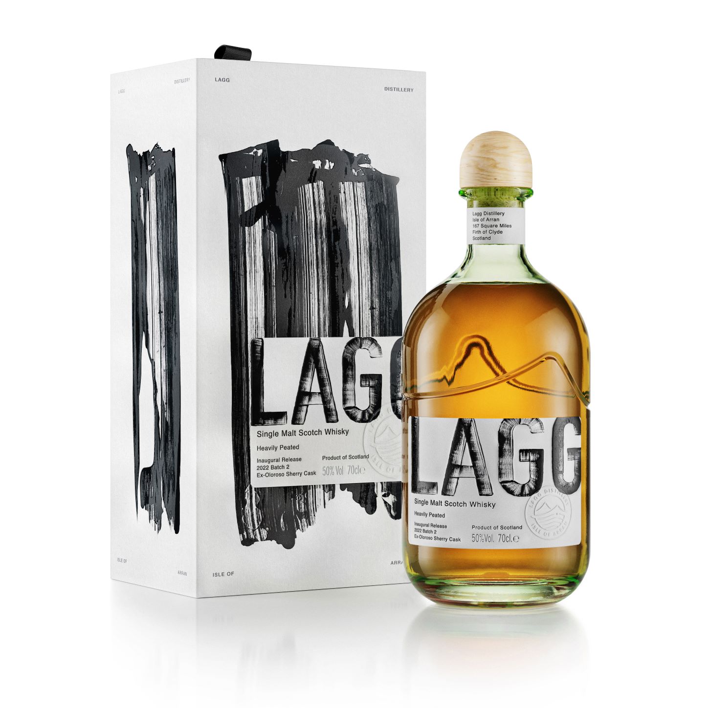 LAGG DISTILLERY Inaugural Release 2022 Batch 2 Isle of Arran Single Malt Whisky Bottle (70cl) 50%abv (los) Image