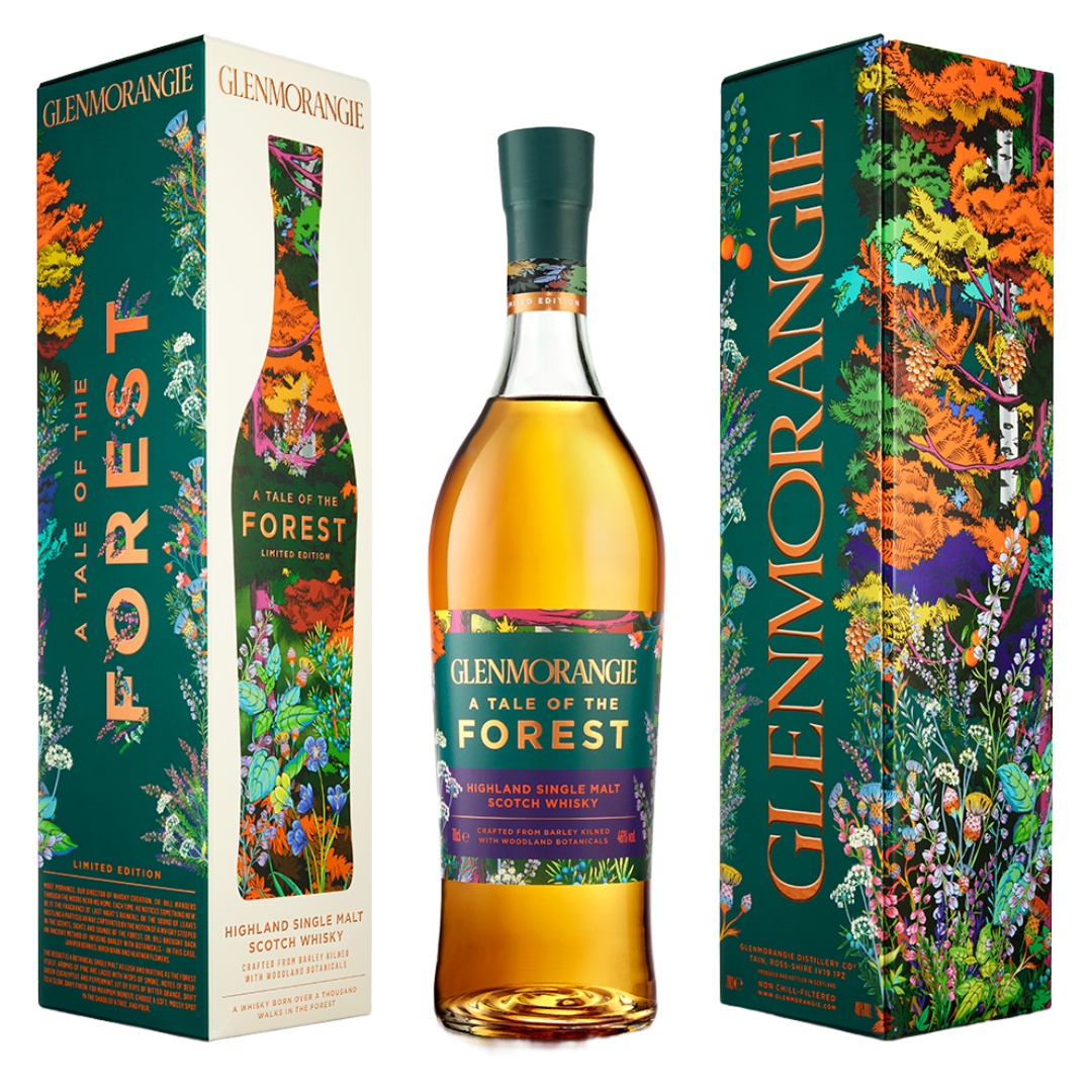 GLENMORANGIE 'A Tale of the Forest' Botanical Barley Kilned Highland Single Malt Scotch Bottle (70cl) 46%abv - NO DISCOUNT Image
