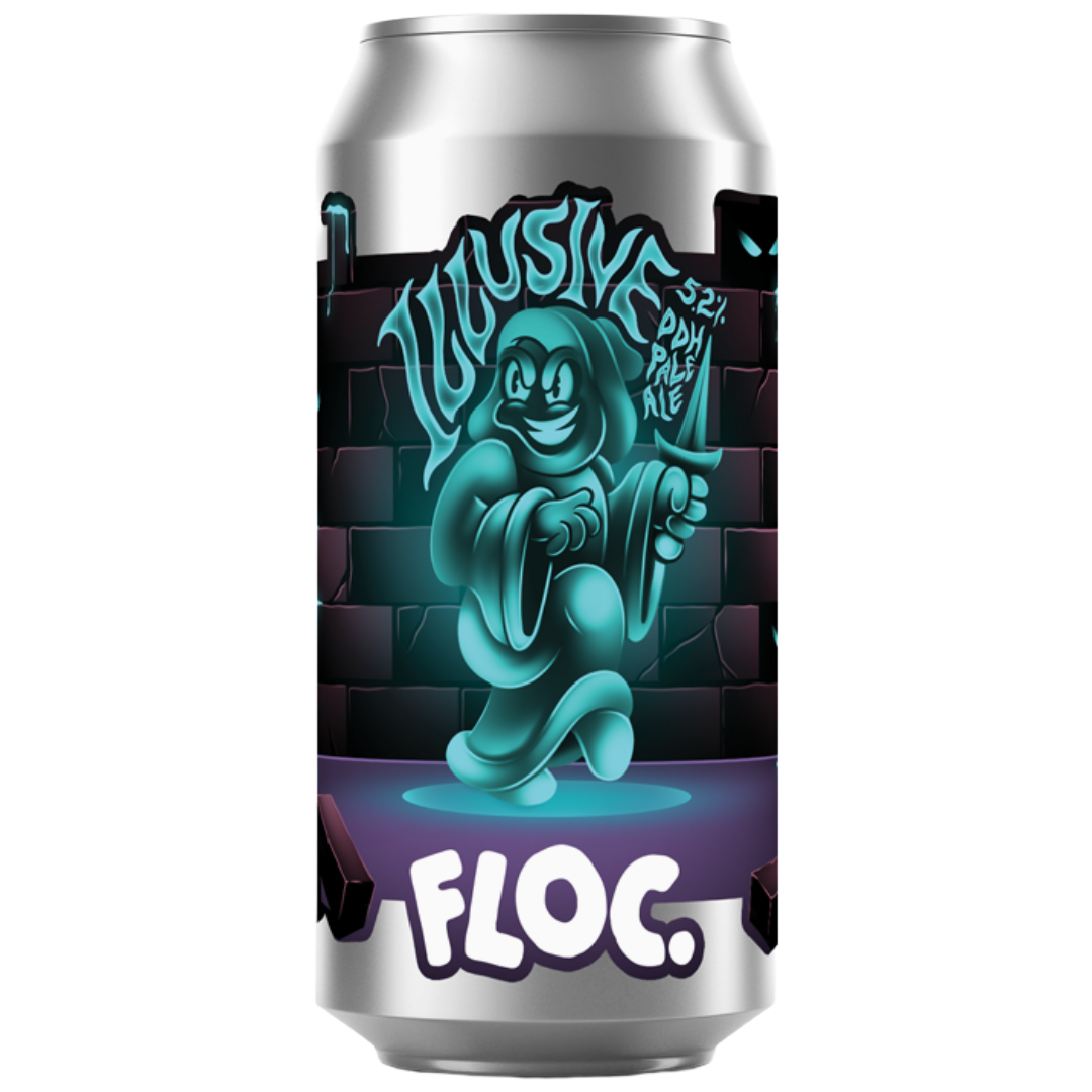 FLOC BREWING. 'Illusive' DDH Pale Ale CAN (440ml) 5.2%abv VGN Image
